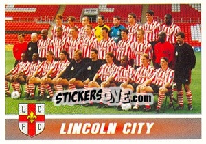 Figurina Lincoln City - 1st Division 1996-1997 n. 208 - Panini