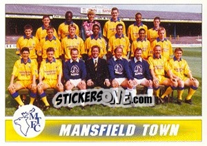 Sticker Mansfield Town 1996/97 Squad - 1st Division 1996-1997 - Panini