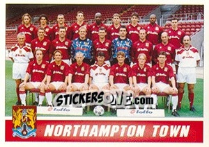 Sticker Northampton Town 1996/97 Squad - 1st Division 1996-1997 - Panini