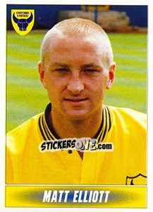 Sticker Matt Elliott - 1st Division 1996-1997 n. 219 - Panini