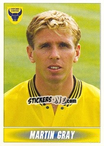 Sticker Martin Gray - 1st Division 1996-1997 - Panini