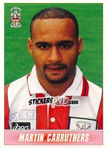 Sticker Martin Carruthers - 1st Division 1996-1997 - Panini