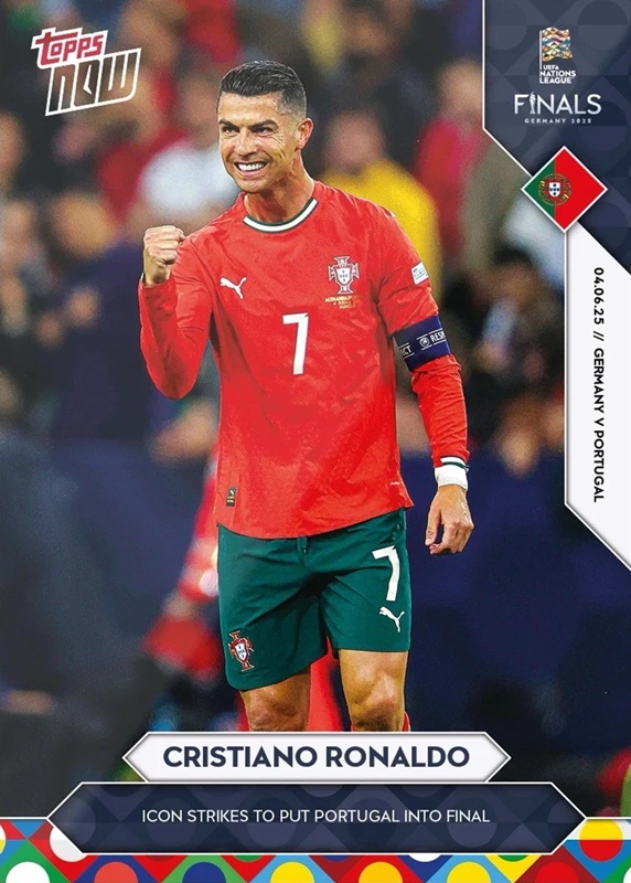 Figurina Cristiano Ronaldo - Now Nations League Finals 2024 n. 1 - Topps