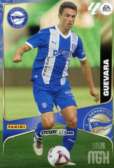 Figurina Guevara - Laliga 2025-2026. Megacracks n. 28 - Panini