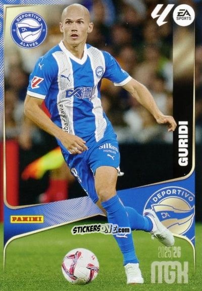 Figurina Guridi - Laliga 2025-2026. Megacracks n. 30 - Panini