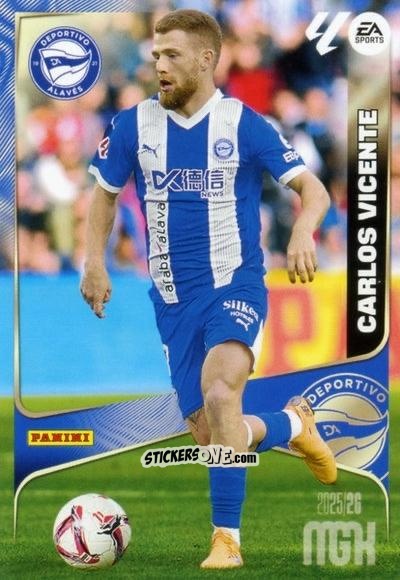 Sticker Carlos Vicente - Laliga 2025-2026. Megacracks n. 32 - Panini