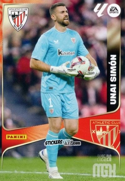 Cromo Unai Simón - Laliga 2025-2026. Megacracks n. 38 - Panini