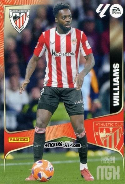 Cromo Inaki Williams - Laliga 2025-2026. Megacracks n. 51 - Panini