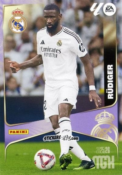 Figurina Rüdiger - Laliga 2025-2026. Megacracks n. 223 - Panini