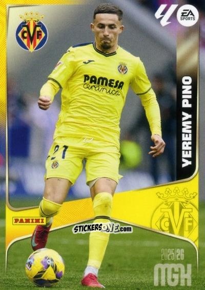 Sticker Yeremy Pino - Laliga 2025-2026. Megacracks n. 377 - Panini
