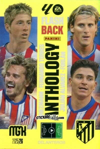 Cromo Fernando Torres / Forlán / Griezmann / Julián Álvarez - Laliga 2025-2026. Megacracks n. 434 - Panini
