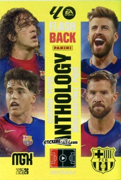 Figurina Puyol /Piqué / Cubarsí / Íñigo Martínez - Laliga 2025-2026. Megacracks n. 439 - Panini