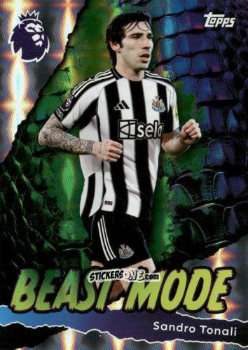 Figurina Sandro Tonali - Premier League 2026 Trading Cards
 n. 433 - Topps
