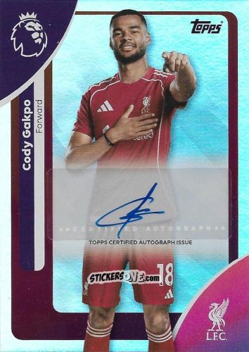Figurina Cody Gakpo - Premier League 2026 Trading Cards
 n. A70 - Topps