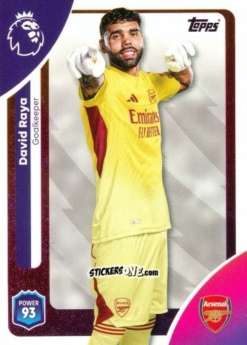 Figurina David Raya - Premier League 2026 Trading Cards
 n. 2 - Topps