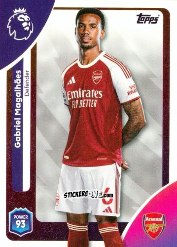 Cromo Gabriel Magalhães - Premier League 2026 Trading Cards
 n. 4 - Topps