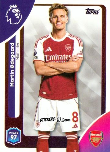 Sticker Martin Ødegaard - Premier League 2026 Trading Cards
 n. 10 - Topps