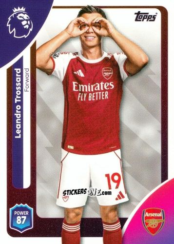 Cromo Leandro Trossard - Premier League 2026 Trading Cards
 n. 14 - Topps