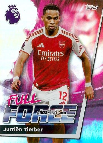 Sticker Jurriën Timber - Premier League 2026 Trading Cards
 n. 17 - Topps