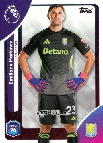 Cromo Emiliano Martínez - Premier League 2026 Trading Cards
 n. 20 - Topps