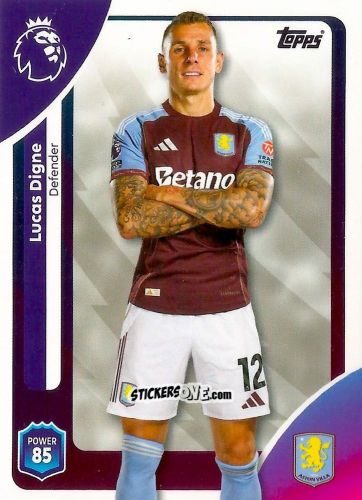 Sticker Lucas Digne - Premier League 2026 Trading Cards
 n. 24 - Topps