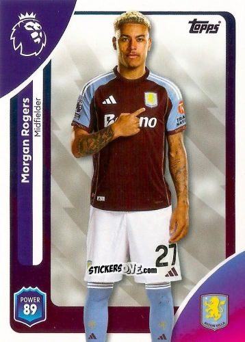 Sticker Morgan Rogers - Premier League 2026 Trading Cards
 n. 30 - Topps