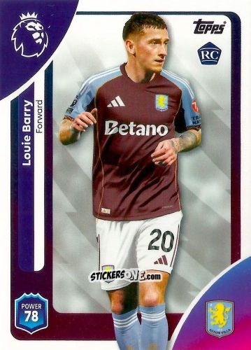 Figurina Louie Barry - Premier League 2026 Trading Cards
 n. 31 - Topps