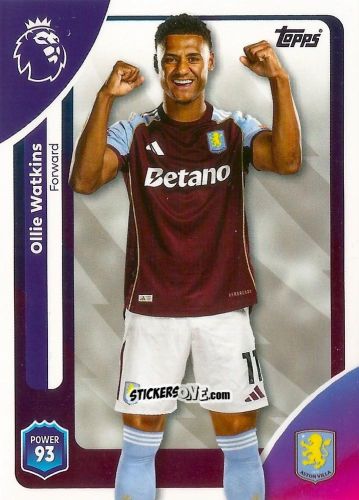Cromo Ollie Watkins - Premier League 2026 Trading Cards
 n. 33 - Topps