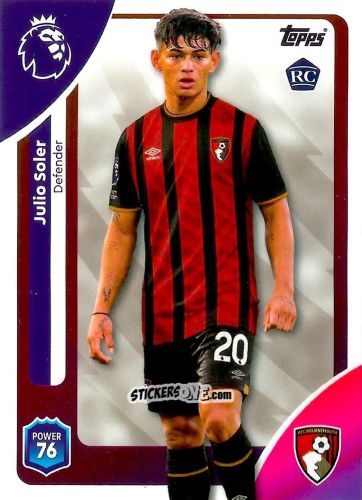 Cromo Julio Soler - Premier League 2026 Trading Cards
 n. 41 - Topps