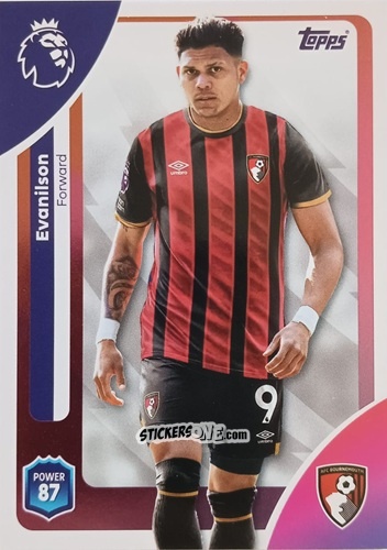 Figurina Evanilson - Premier League 2026 Trading Cards
 n. 51 - Topps