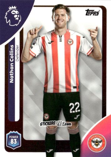 Cromo Nathan Collins - Premier League 2026 Trading Cards
 n. 57 - Topps