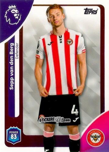 Cromo Sepp van den Berg - Premier League 2026 Trading Cards
 n. 58 - Topps