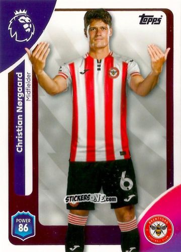 Cromo Christian Nørgaard - Premier League 2026 Trading Cards
 n. 60 - Topps