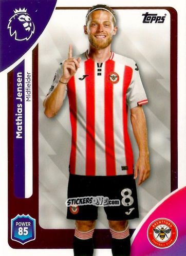 Cromo Mathias Jensen - Premier League 2026 Trading Cards
 n. 61 - Topps