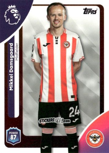 Figurina Mikkel Damsgaard - Premier League 2026 Trading Cards
 n. 63 - Topps