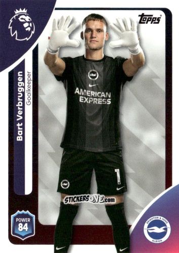 Figurina Bart Verbruggen - Premier League 2026 Trading Cards
 n. 74 - Topps