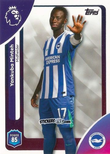 Figurina Yankuba Minteh - Premier League 2026 Trading Cards
 n. 79 - Topps