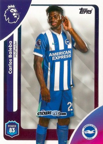 Cromo Carlos Baleba - Premier League 2026 Trading Cards
 n. 80 - Topps