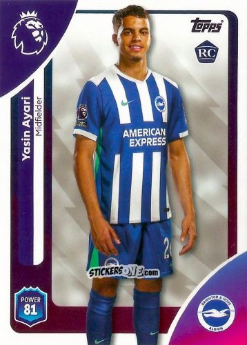 Sticker Yasin Ayari - Premier League 2026 Trading Cards
 n. 82 - Topps