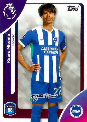 Figurina Kaoru Mitoma - Premier League 2026 Trading Cards
 n. 83 - Topps