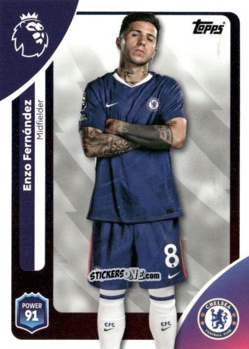 Cromo Enzo Fernández - Premier League 2026 Trading Cards
 n. 99 - Topps