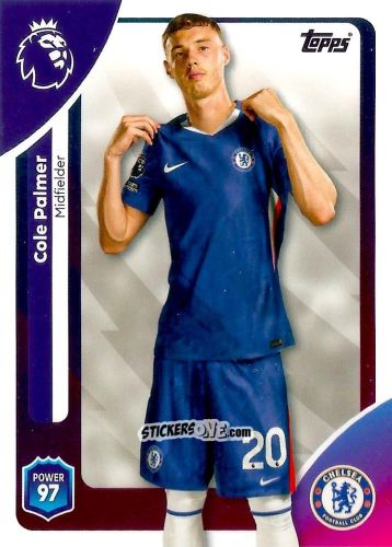Figurina Cole Palmer - Premier League 2026 Trading Cards
 n. 100 - Topps