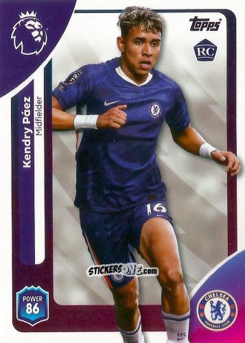 Cromo Kendry Páez - Premier League 2026 Trading Cards
 n. 101 - Topps