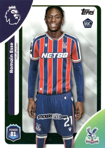 Sticker Romain Esse - Premier League 2026 Trading Cards
 n. 118 - Topps