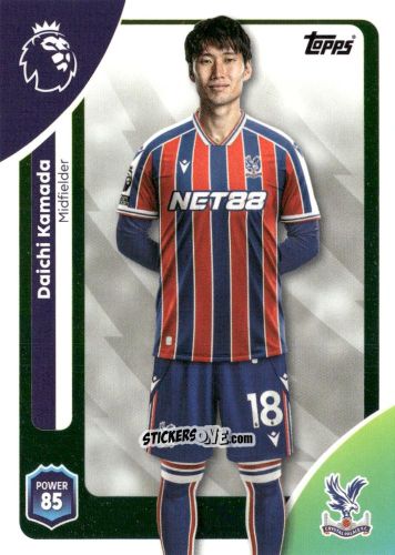 Sticker Daichi Kamada - Premier League 2026 Trading Cards
 n. 119 - Topps