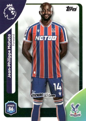 Figurina Jean-Philippe Mateta - Premier League 2026 Trading Cards
 n. 123 - Topps