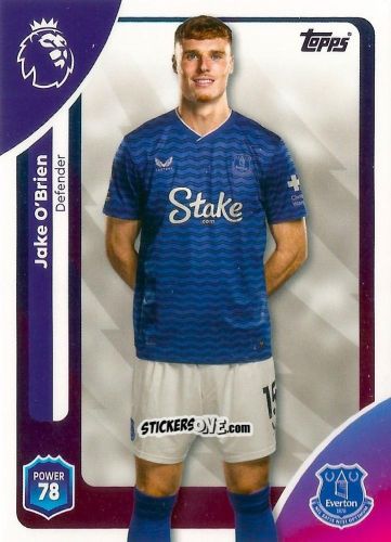 Sticker Jake O’Brien - Premier League 2026 Trading Cards
 n. 132 - Topps