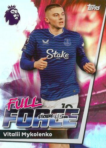 Figurina Vitalij Mykolenko - Premier League 2026 Trading Cards
 n. 143 - Topps
