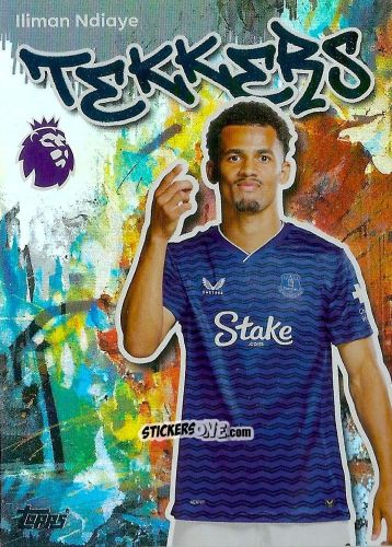 Sticker Iliman Ndiaye - Premier League 2026 Trading Cards
 n. 144 - Topps