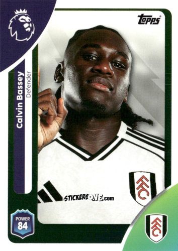Figurina Calvin Bassey - Premier League 2026 Trading Cards
 n. 147 - Topps